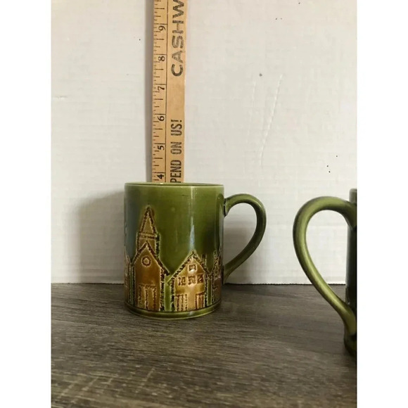 1960s Holt Howard Textured Mug  Pair - Picture 8 of 10